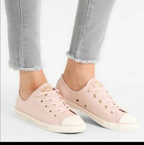 converse pink gold